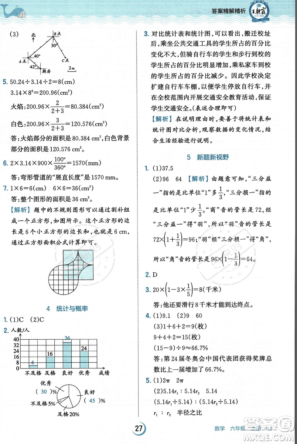 江西人民出版社2023年秋王朝霞德才兼?zhèn)渥鳂I(yè)創(chuàng)新設計六年級上冊數(shù)學人教版答案