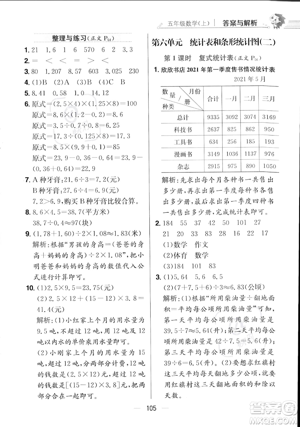 陜西人民教育出版社2023年秋小學(xué)教材全練五年級(jí)上冊(cè)數(shù)學(xué)江蘇版答案