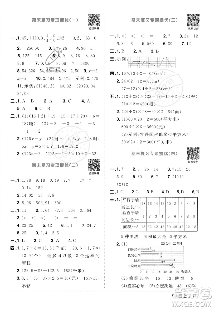 江西教育出版社2023年秋陽光同學(xué)課時優(yōu)化作業(yè)五年級數(shù)學(xué)上冊蘇教版答案