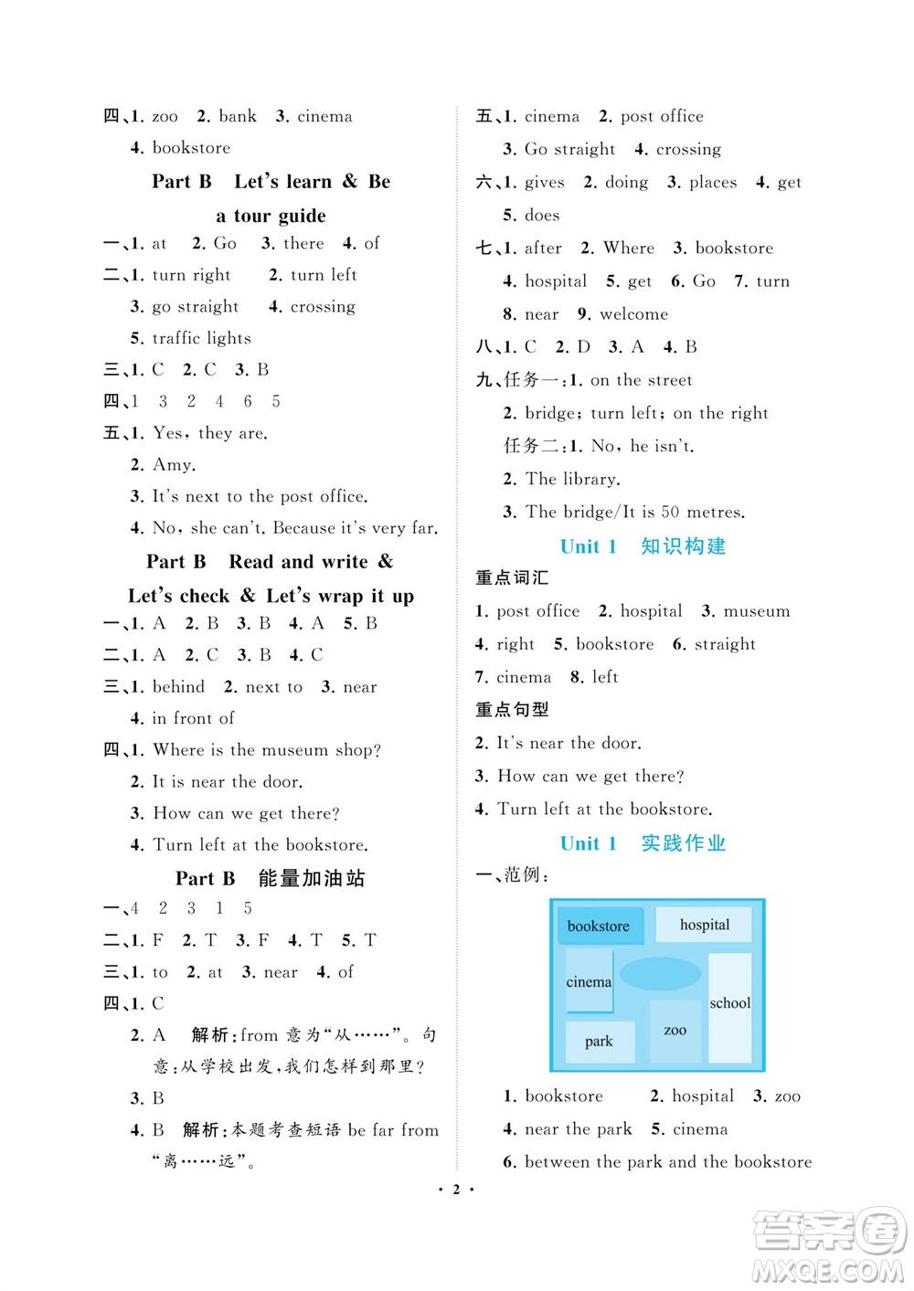 海南出版社2023年秋新課程學(xué)習(xí)指導(dǎo)六年級英語上冊人教版參考答案