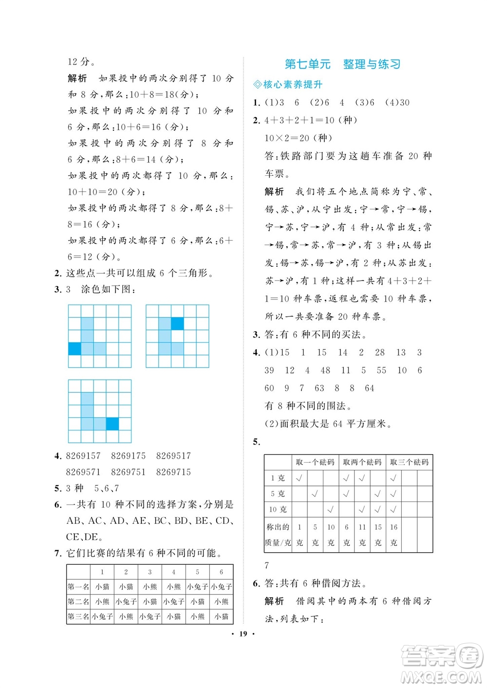 海南出版社2023年秋新課程學(xué)習(xí)指導(dǎo)五年級數(shù)學(xué)上冊蘇教版參考答案