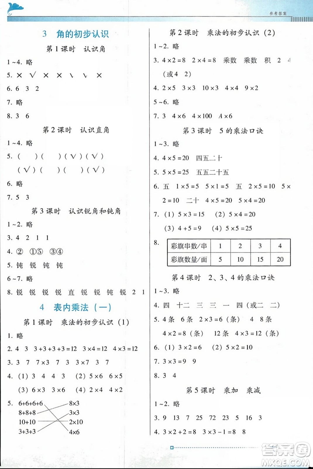 廣東教育出版社2023年秋南方新課堂金牌學(xué)案二年級(jí)數(shù)學(xué)上冊(cè)人教版答案