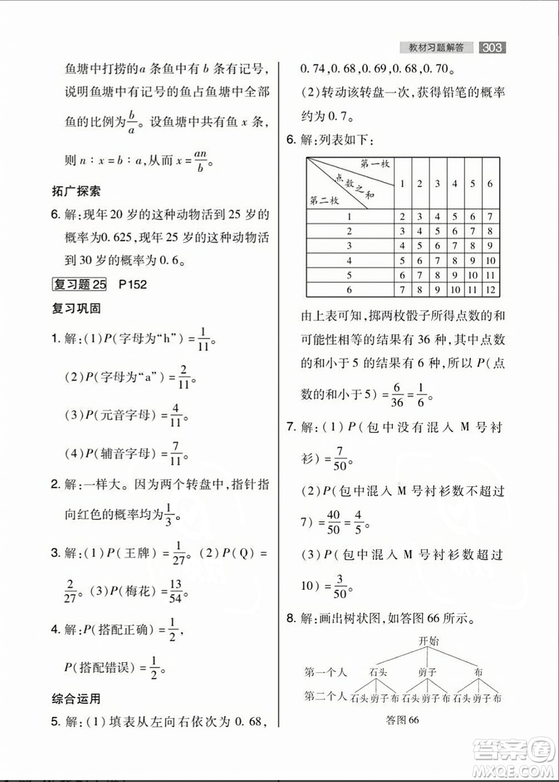 人民教育出版社2023年秋課本教材九年級數(shù)學上冊人教版答案