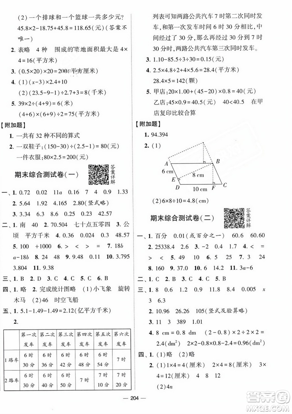 寧夏人民教育出版社2023年秋學霸提優(yōu)大試卷五年級數(shù)學上冊江蘇國標版答案