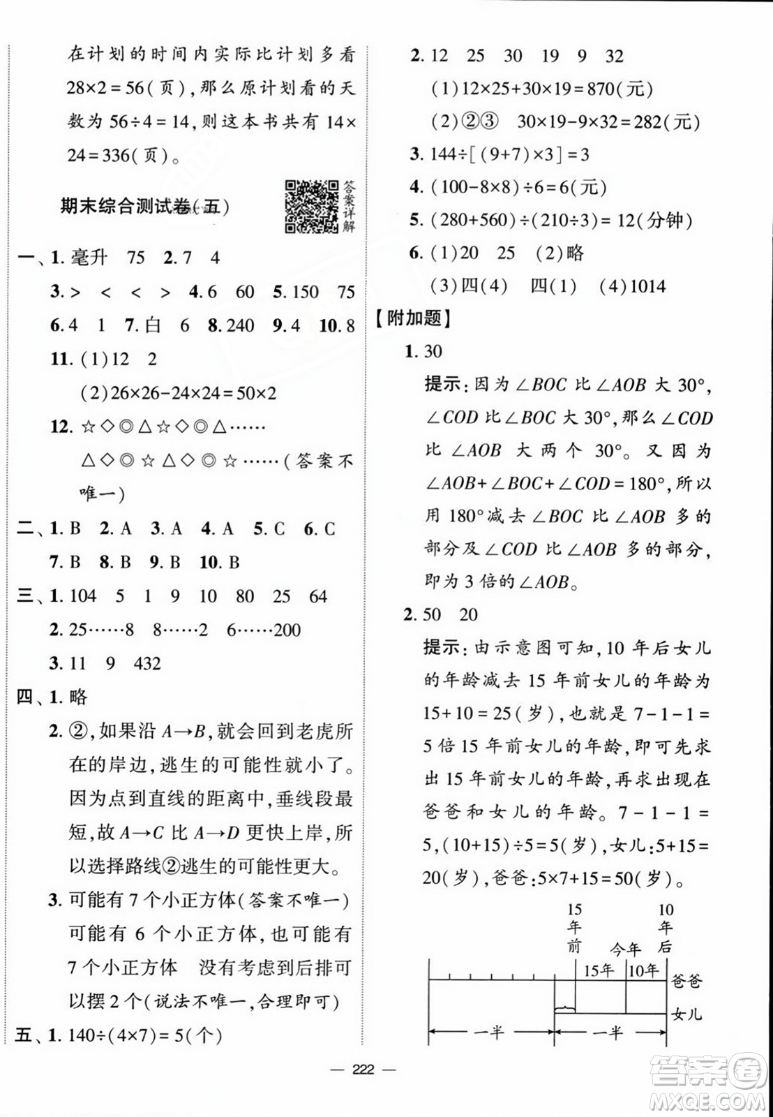 寧夏人民教育出版社2023年秋學(xué)霸提優(yōu)大試卷四年級(jí)數(shù)學(xué)上冊(cè)江蘇國標(biāo)版答案