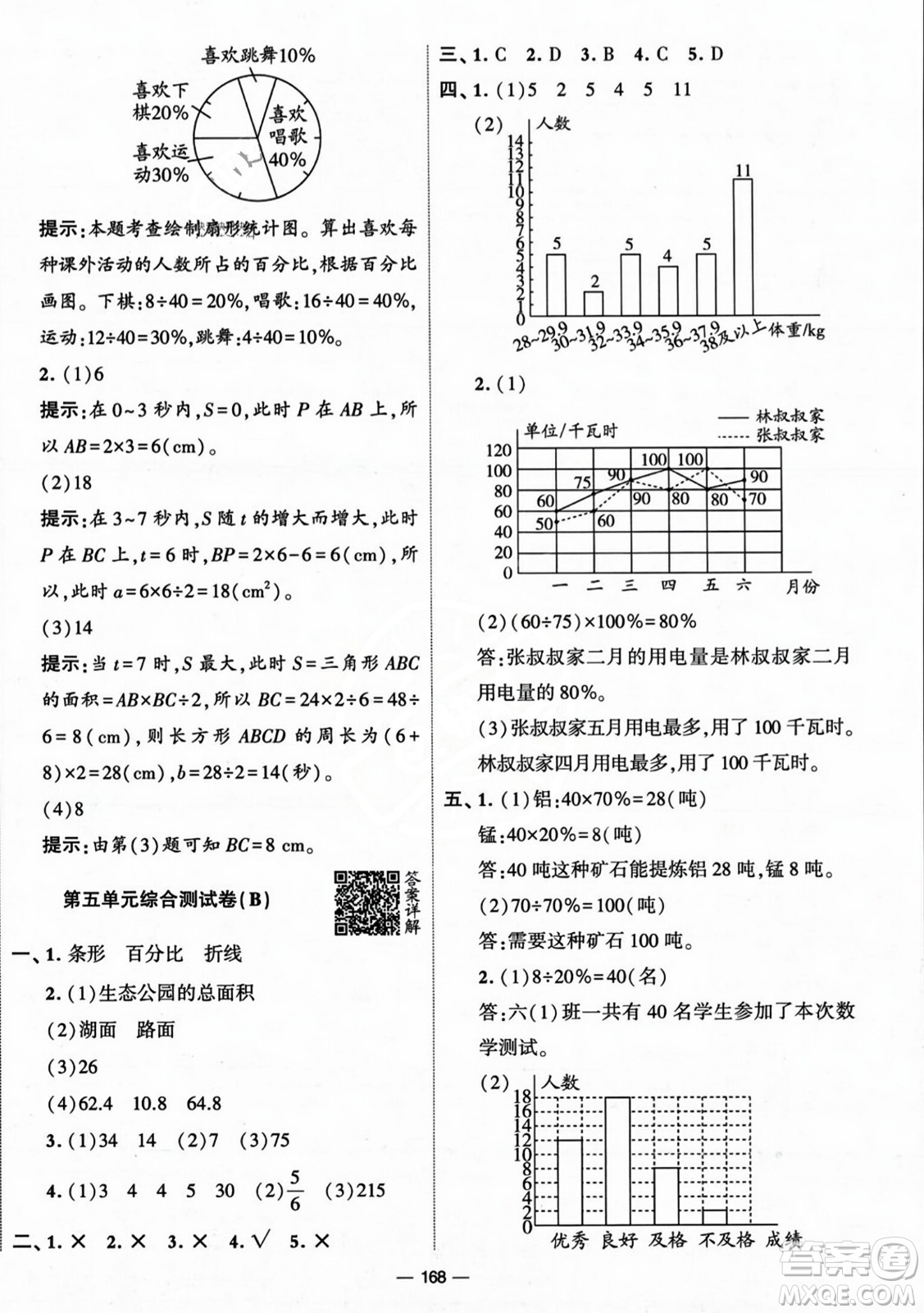 寧夏人民教育出版社2023年秋學(xué)霸提優(yōu)大試卷六年級數(shù)學(xué)上冊北師大版答案