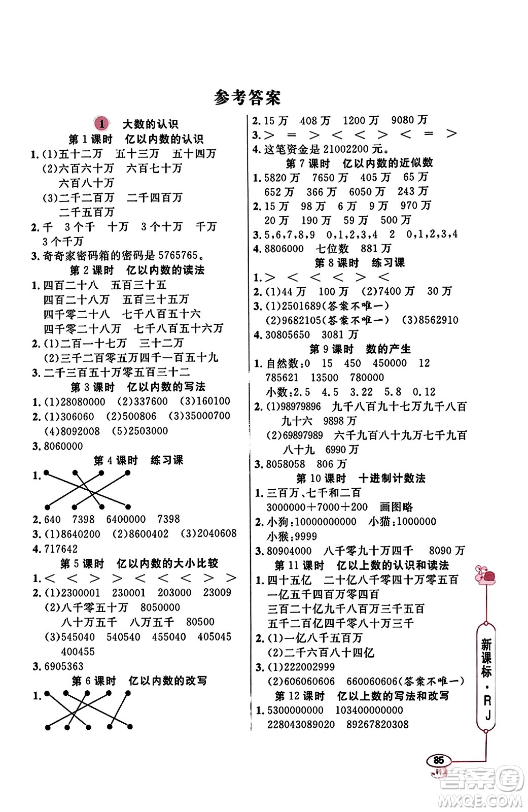 山東畫報(bào)出版社2023年秋應(yīng)用題天天練四年級(jí)數(shù)學(xué)上冊人教版答案