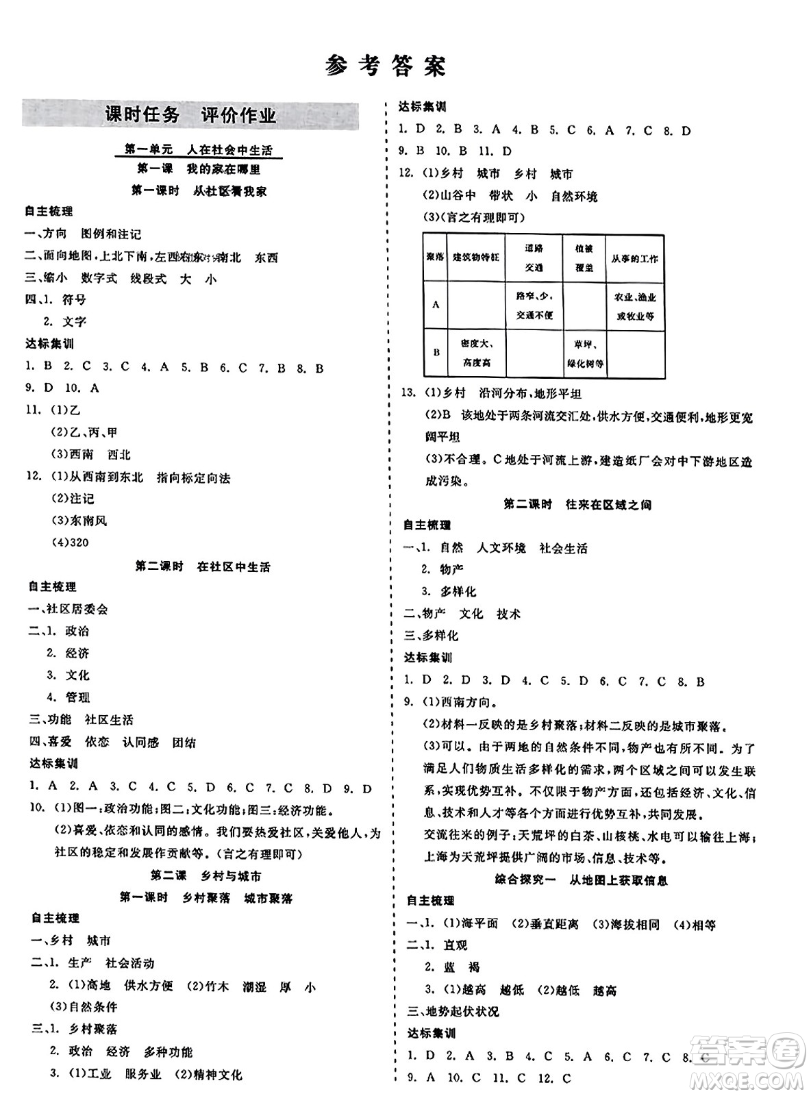 浙江工商大學出版社2023年秋精彩練習就練這一本七年級歷史上冊通用版答案