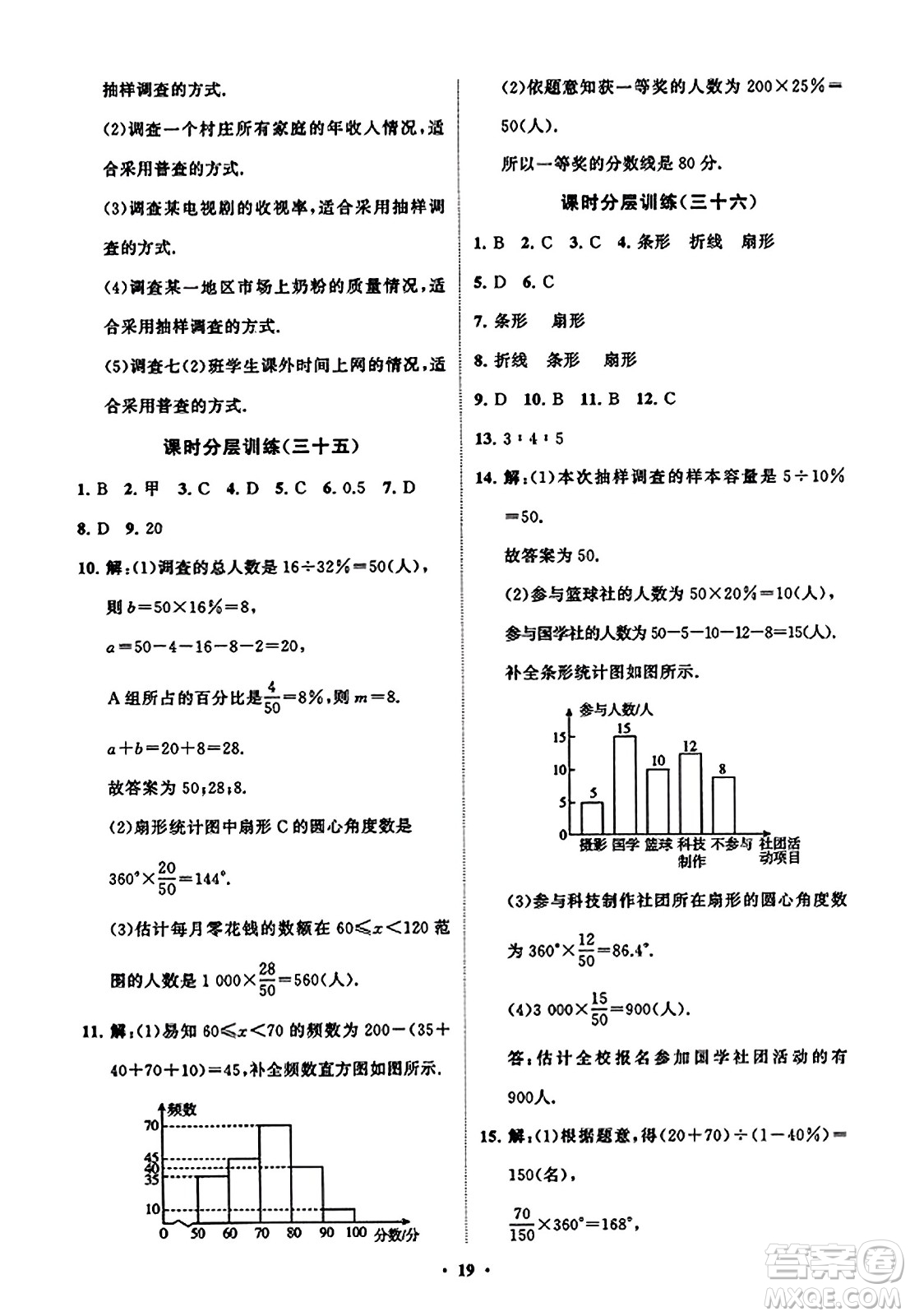 山東教育出版社2023年秋初中同步練習(xí)冊(cè)分層卷七年級(jí)數(shù)學(xué)上冊(cè)北師大版答案