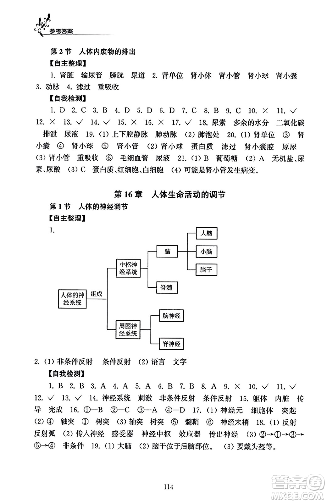 江蘇鳳凰教育出版社2023年秋學(xué)習(xí)與評(píng)價(jià)八年級(jí)生物上冊(cè)蘇科版答案