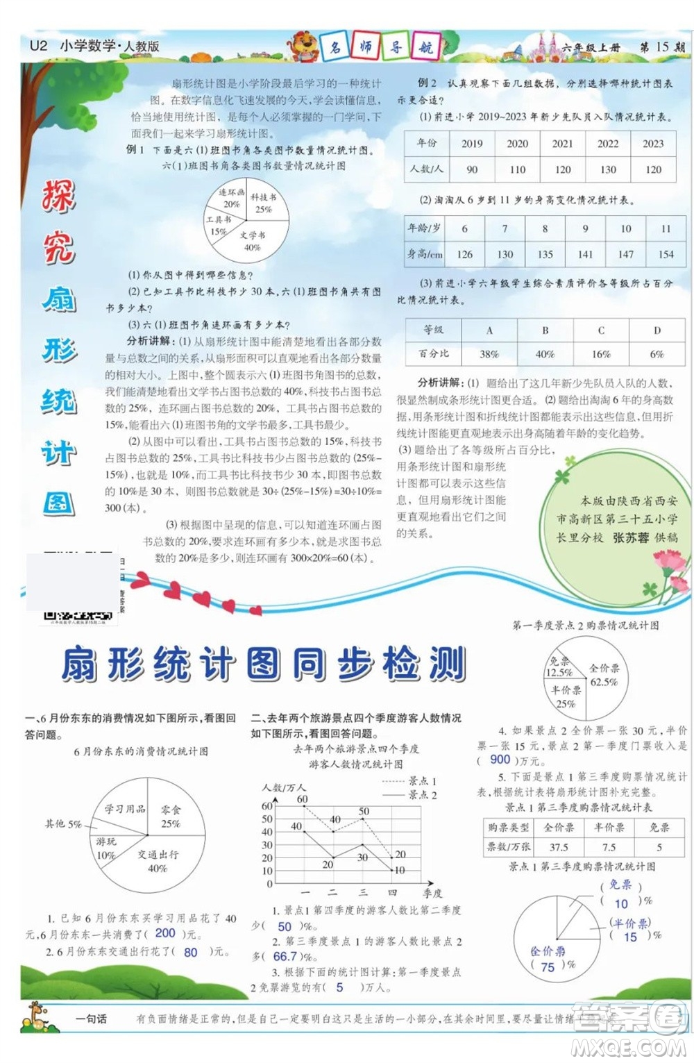 2023年秋少年智力開發(fā)報六年級數(shù)學(xué)上冊人教版第13-16期答案