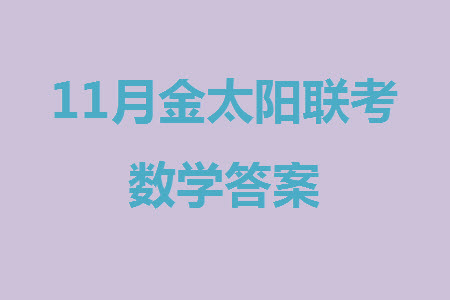 2024屆福建金太陽高三上學期11月16號聯(lián)考數(shù)學參考答案