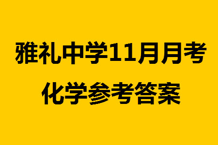 炎德英才大聯(lián)考雅禮中學(xué)2024屆高三11月月考試卷三化學(xué)答案