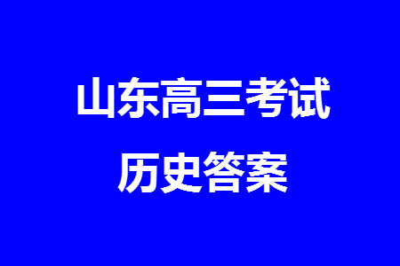 2024屆山東普高大聯(lián)考高三上學期11月聯(lián)合質(zhì)量測評歷史答案