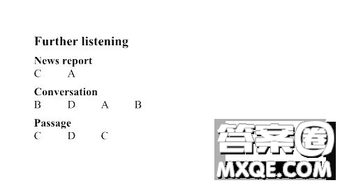 外語教學與研究出版社大學英語聽說教程4答案