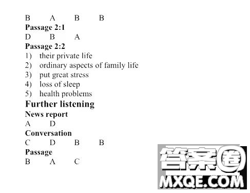 外語教學(xué)與研究出版社2023大學(xué)英語聽說教程3答案