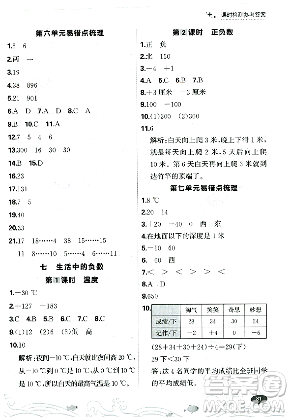 大連出版社2023年秋點(diǎn)石成金金牌每課通四年級數(shù)學(xué)上冊北師大版答案