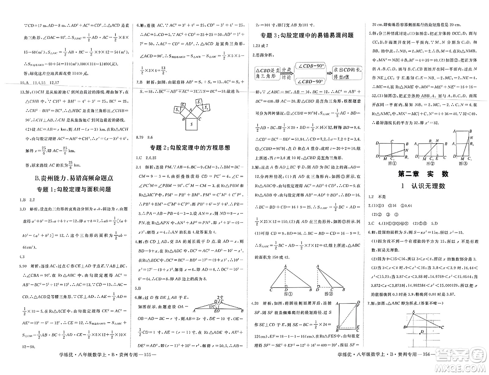 延邊大學(xué)出版社2023年秋學(xué)練優(yōu)八年級(jí)數(shù)學(xué)上冊(cè)北師大版貴州專(zhuān)版答案