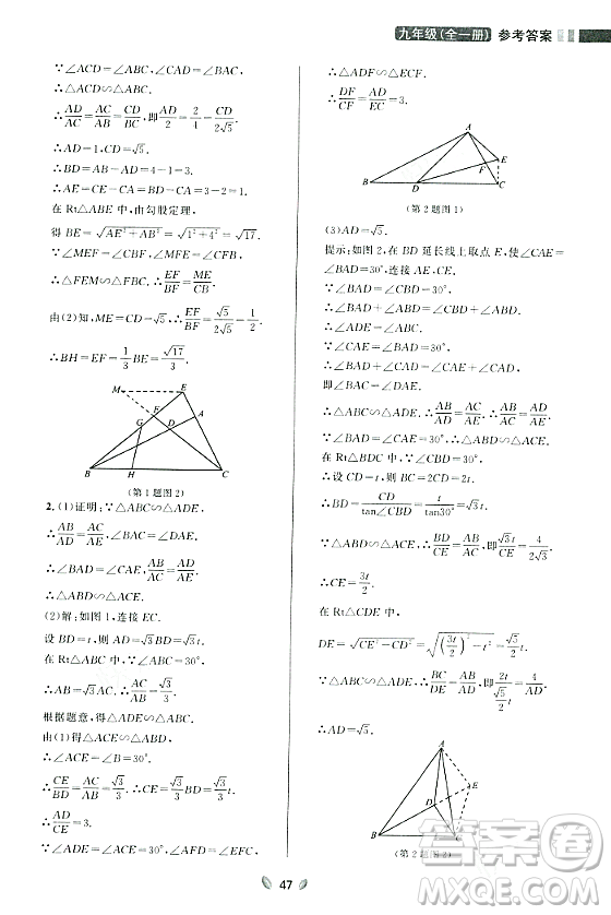 延邊大學(xué)出版社2023年秋點石成金金牌奪冠九年級數(shù)學(xué)全一冊人教版遼寧專版答案