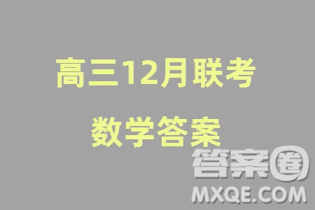 江西穩(wěn)派大聯(lián)考2024屆高三上學(xué)期12月統(tǒng)一調(diào)研測(cè)試數(shù)學(xué)參考答案