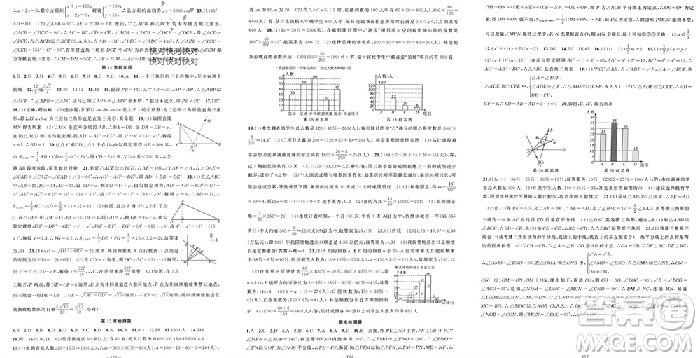 新疆青少年出版社2023年秋原創(chuàng)新課堂八年級(jí)數(shù)學(xué)上冊(cè)華東師大版參考答案