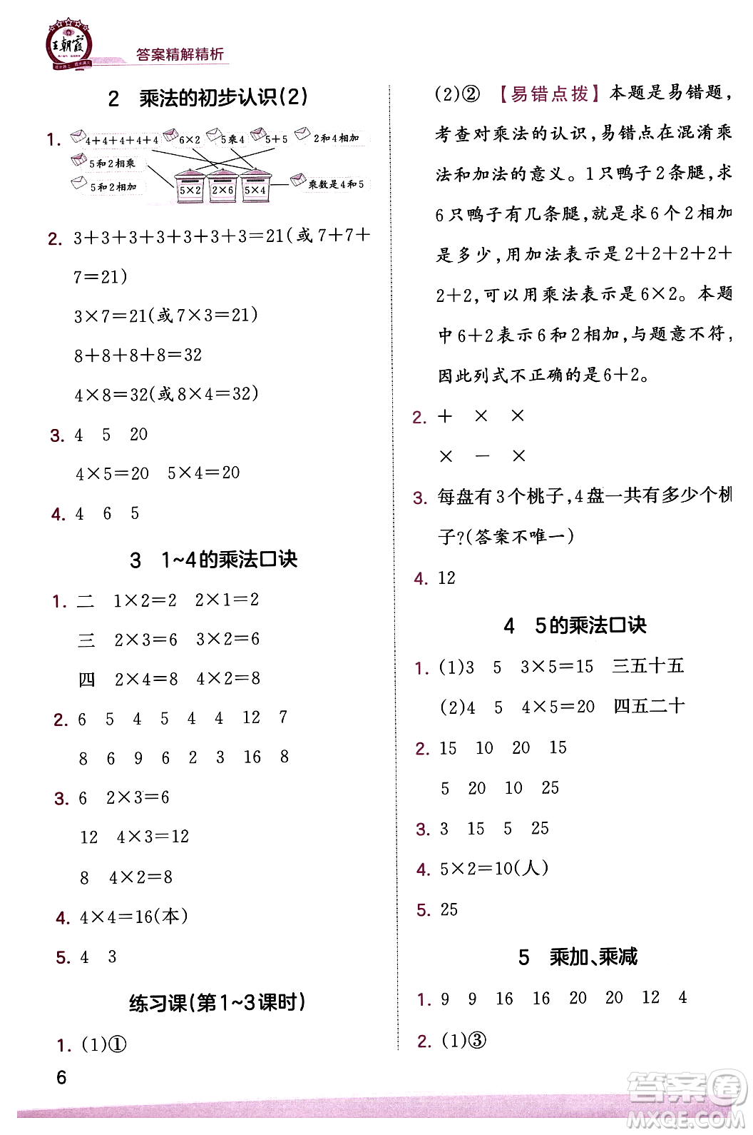 江西人民出版社2023年秋王朝霞創(chuàng)維新課堂二年級數(shù)學(xué)上冊蘇教版答案