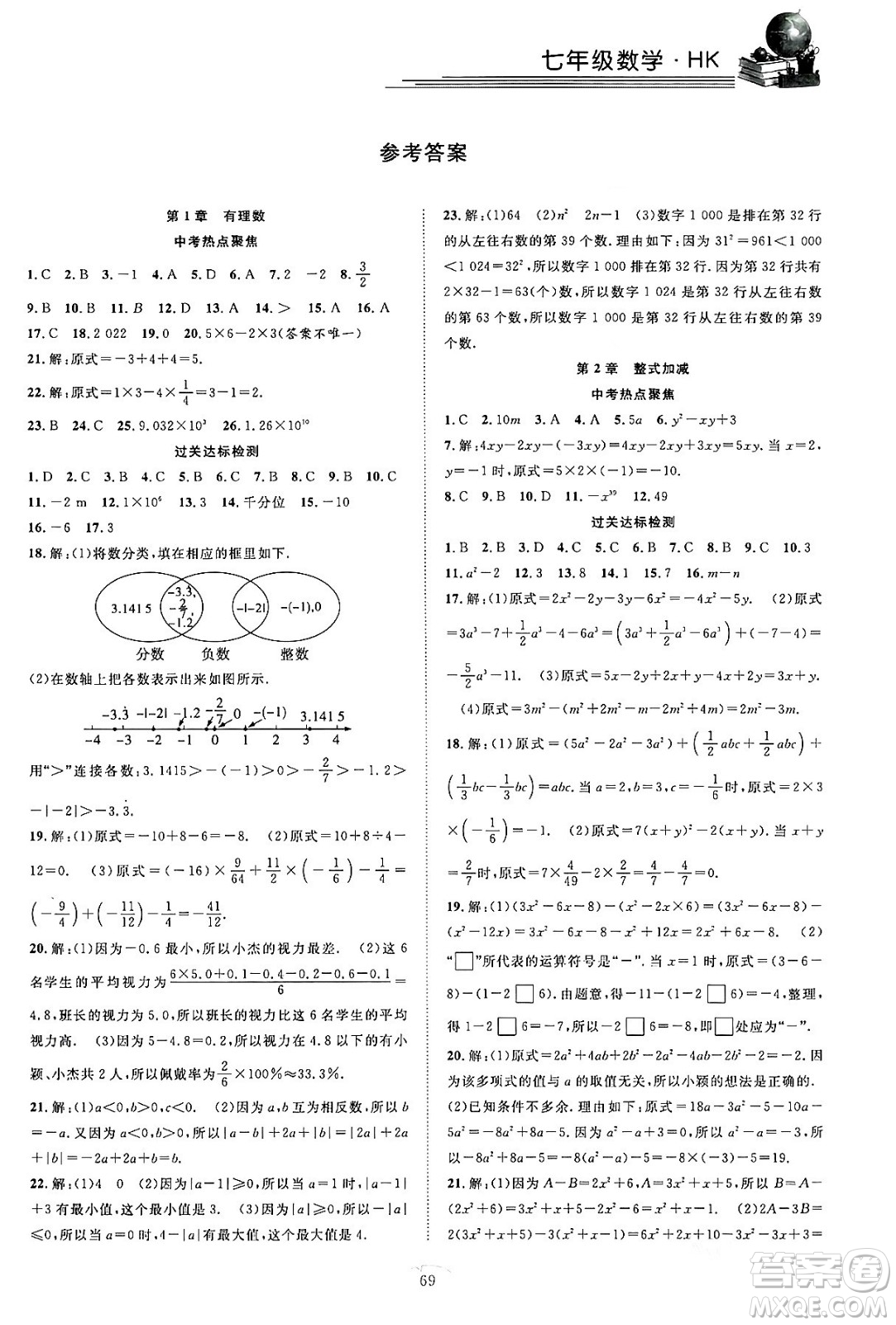 合肥工業(yè)大學(xué)出版社2024假期伴你行寒假復(fù)習(xí)計劃七年級數(shù)學(xué)滬科版答案