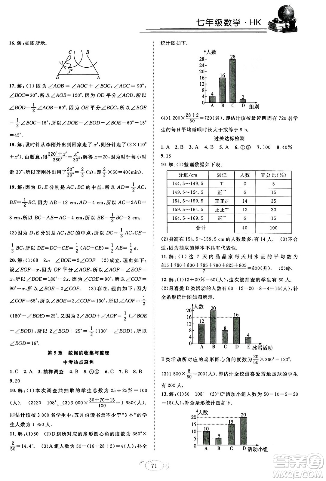 合肥工業(yè)大學(xué)出版社2024假期伴你行寒假復(fù)習(xí)計劃七年級數(shù)學(xué)滬科版答案