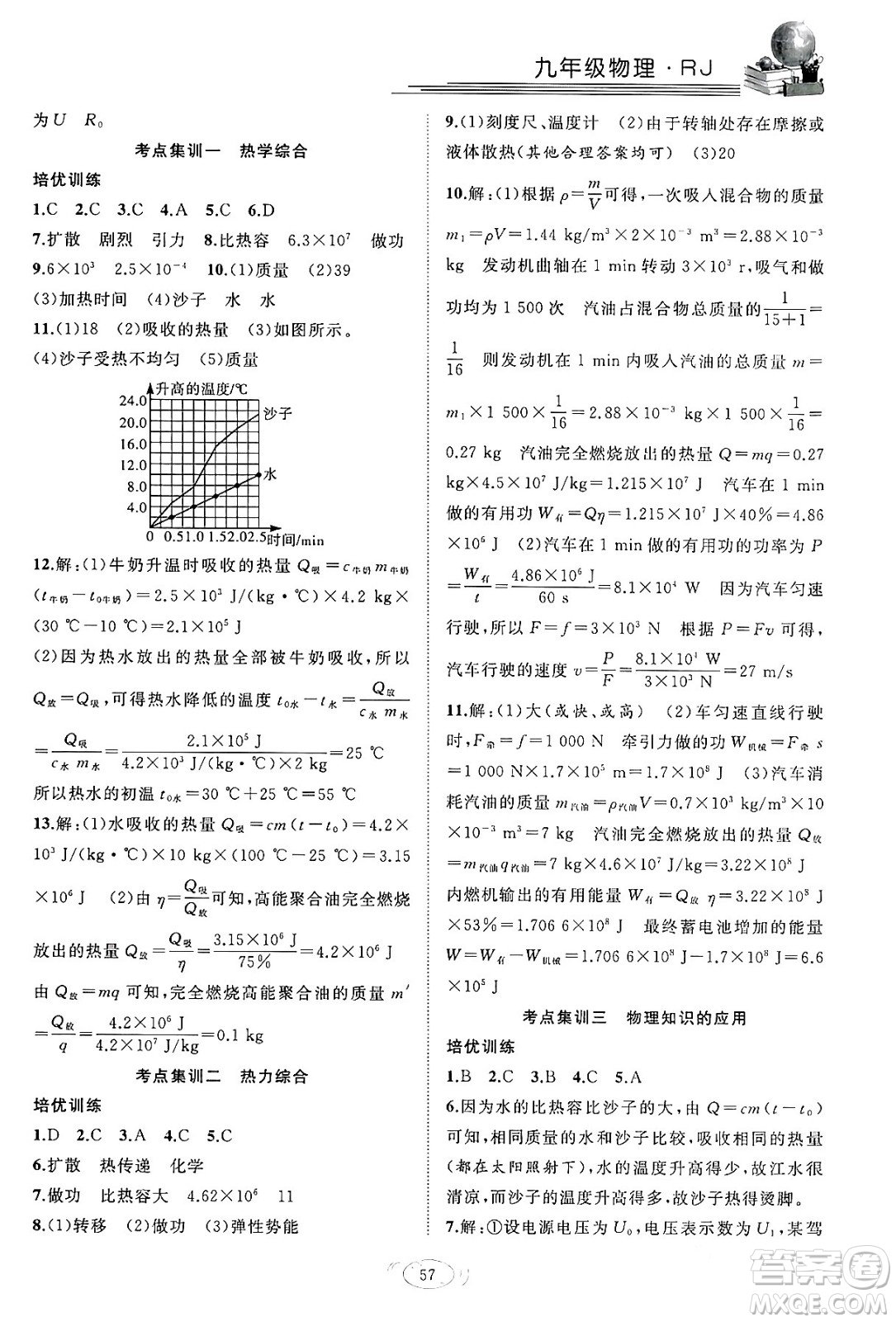 合肥工業(yè)大學(xué)出版社2024假期伴你行寒假復(fù)習(xí)計劃九年級物理人教版答案