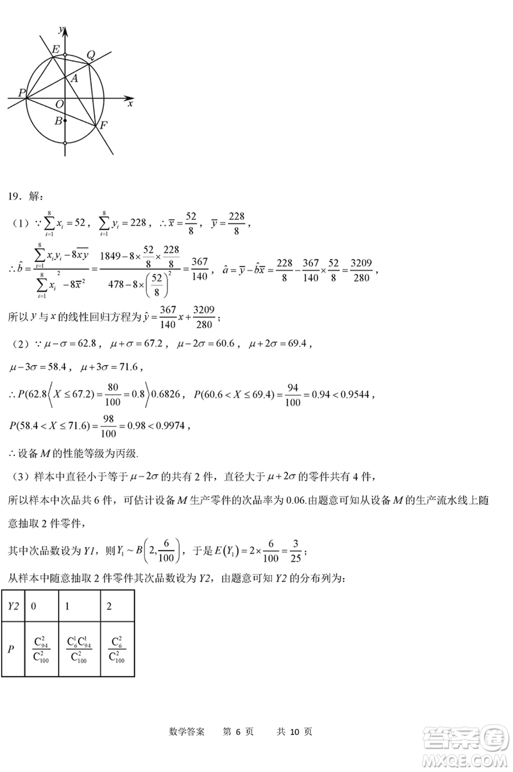 重慶縉云教育聯(lián)盟2024年高考第一次診斷性檢測數(shù)學(xué)參考答案