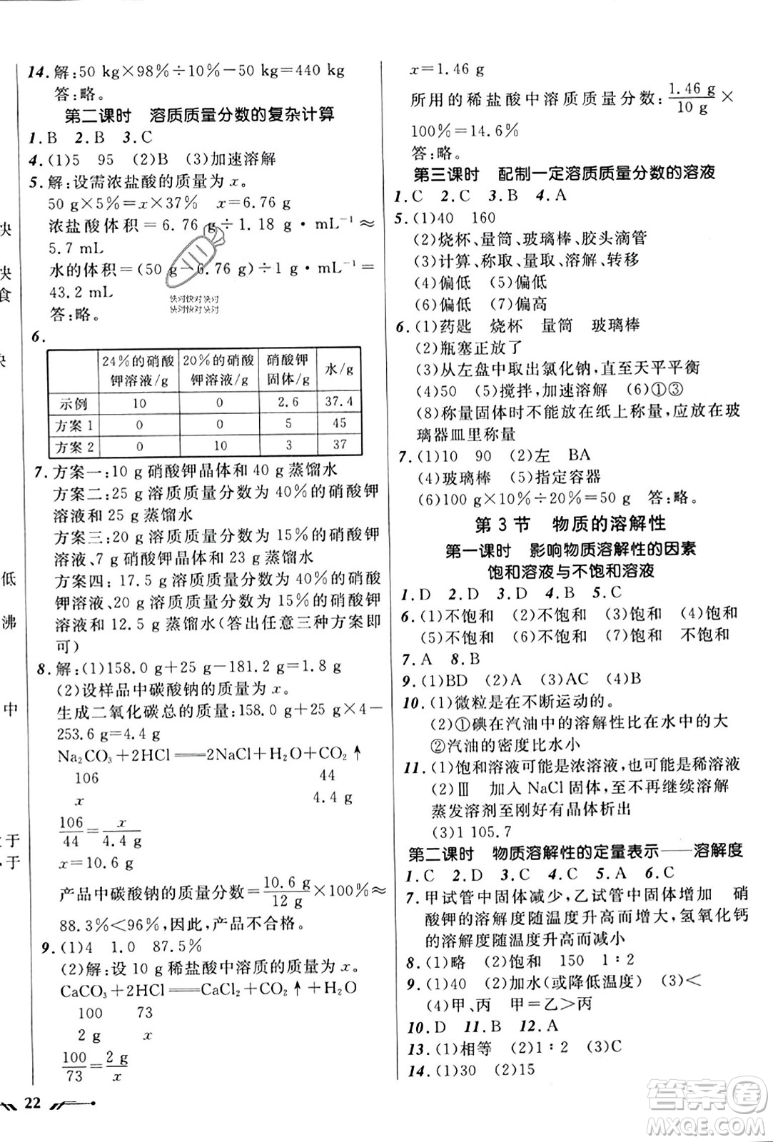 遼寧師范大學(xué)出版社2023年秋新課程新教材導(dǎo)航學(xué)化學(xué)九年級化學(xué)上冊上教版答案