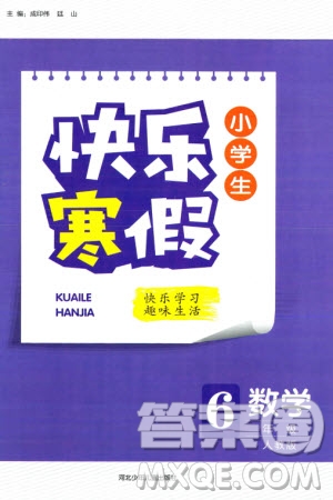 河北少年兒童出版社2024小學(xué)生快樂寒假六年級數(shù)學(xué)人教版參考答案