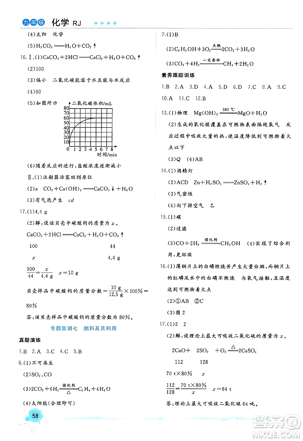 合肥工業(yè)大學(xué)出版社2024寒假總動(dòng)員九年級(jí)化學(xué)人教版答案