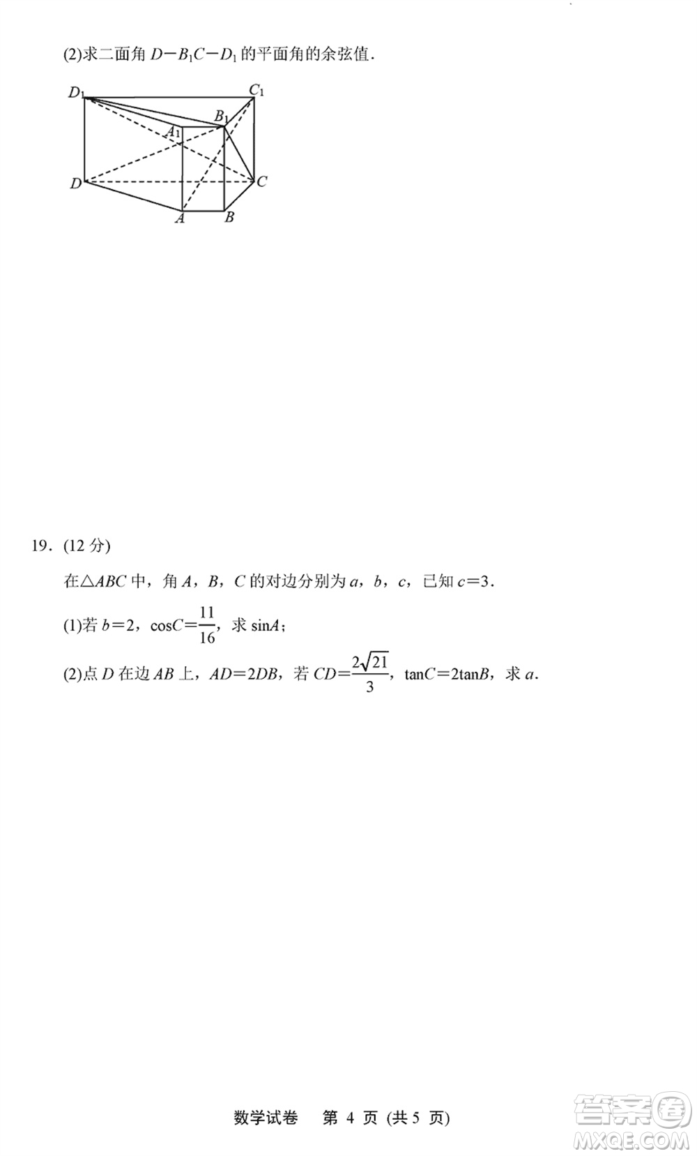 連云港市2023-2024學(xué)年高三上學(xué)期期末調(diào)研測(cè)試數(shù)學(xué)試卷參考答案