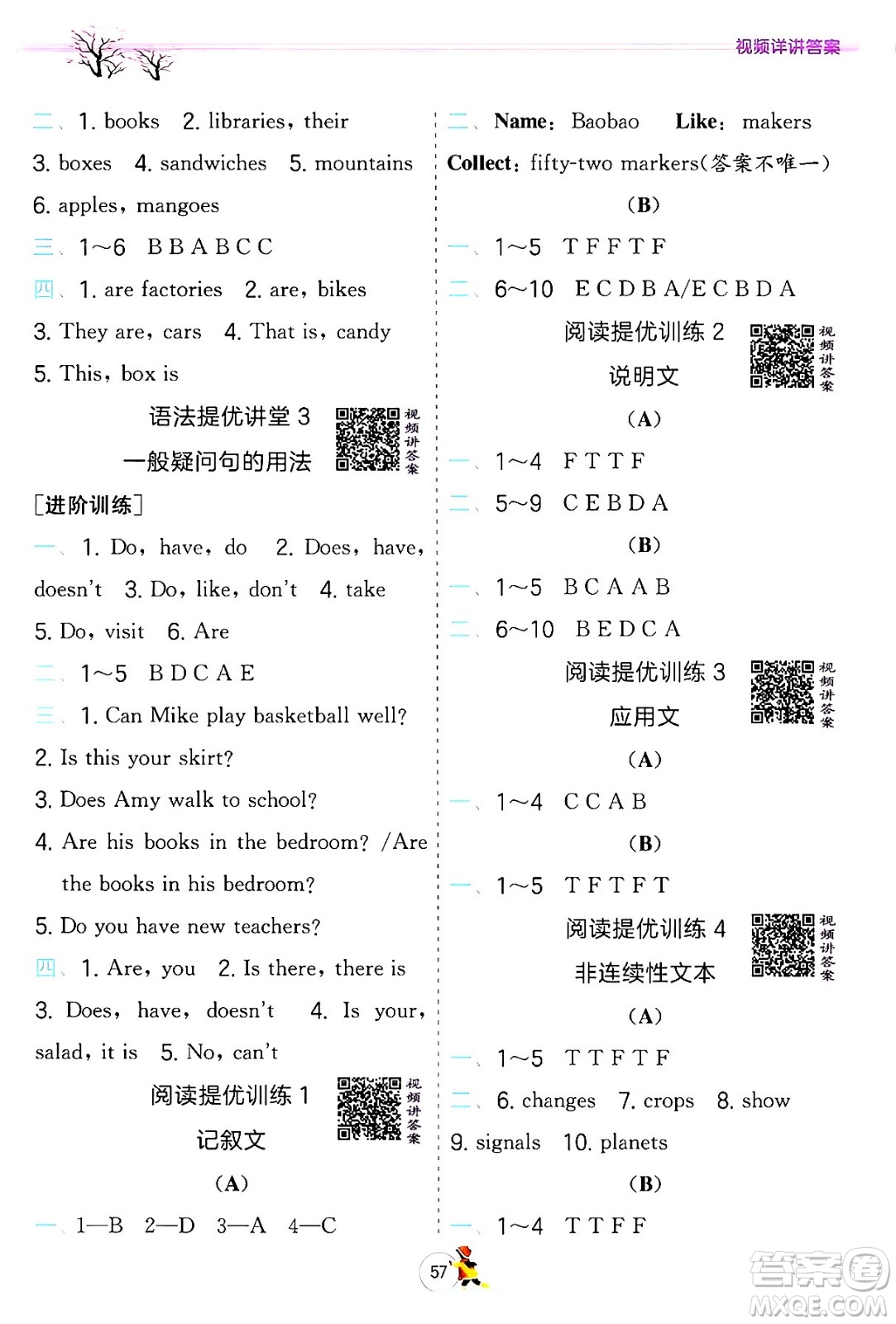 江蘇人民出版社2024實驗班提優(yōu)訓(xùn)練寒假銜接四年級英語人教PEP版答案