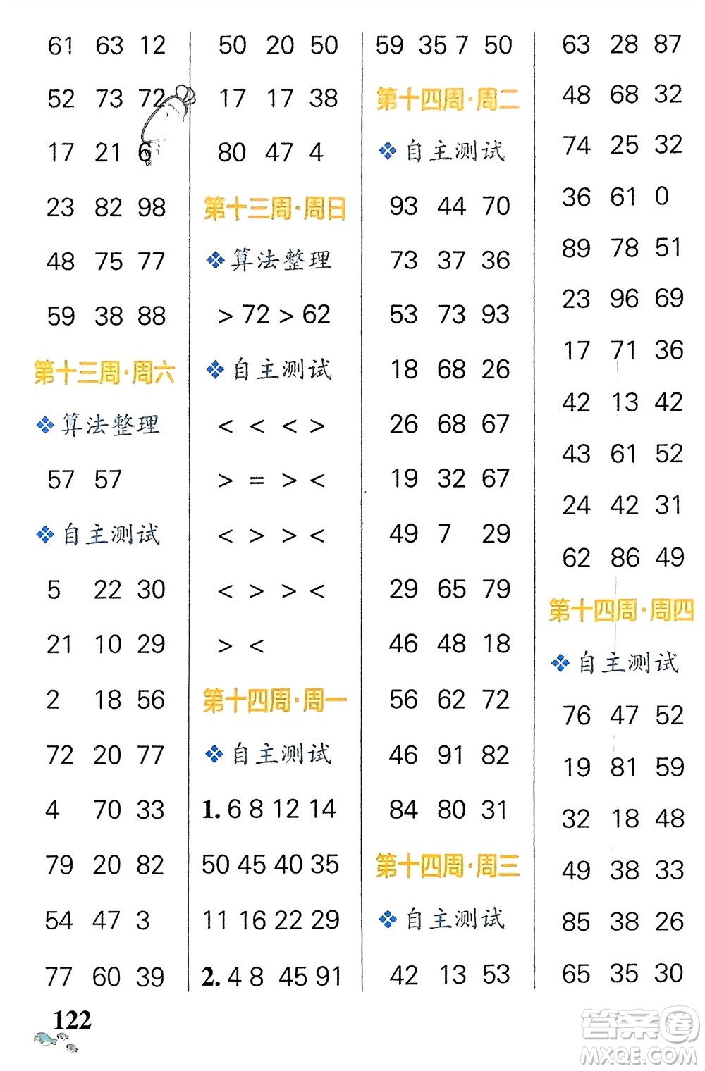 遼寧教育出版社2024年春小學學霸天天計算一年級數(shù)學下冊人教版廣東專版參考答案