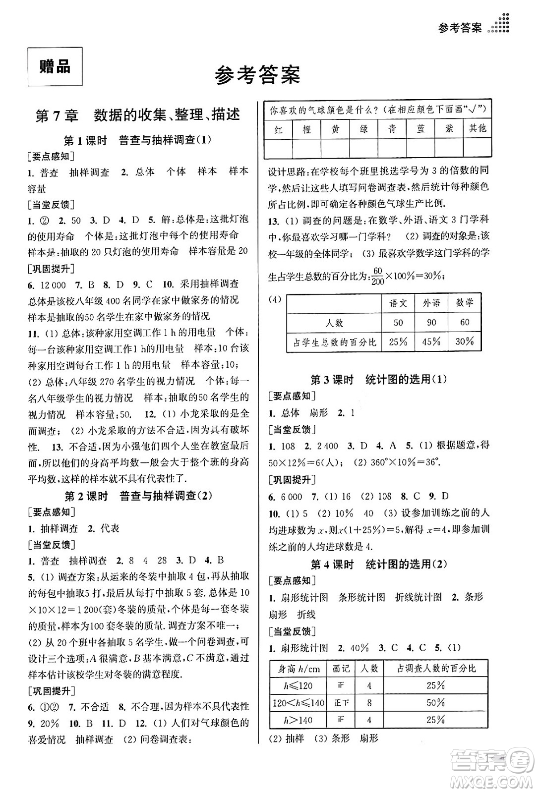 江蘇鳳凰美術(shù)出版社2024年春創(chuàng)新課時(shí)作業(yè)本八年級(jí)數(shù)學(xué)下冊(cè)江蘇版答案