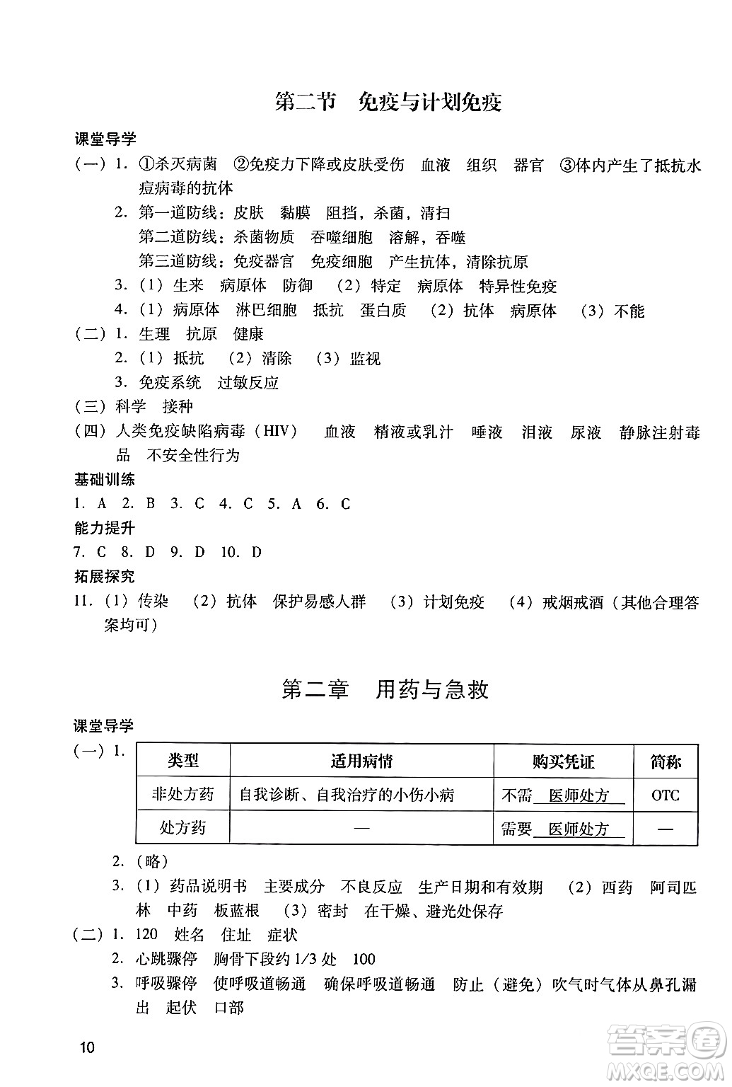 廣州出版社2024年春陽光學業(yè)評價八年級生物下冊人教版答案