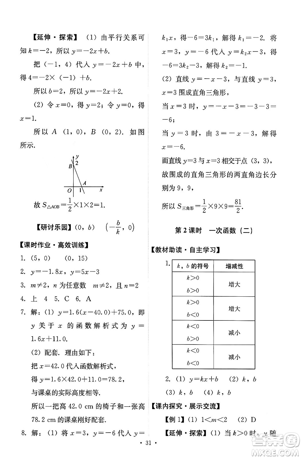 人民教育出版社2024年春能力培養(yǎng)與測試八年級數(shù)學(xué)下冊人教版答案