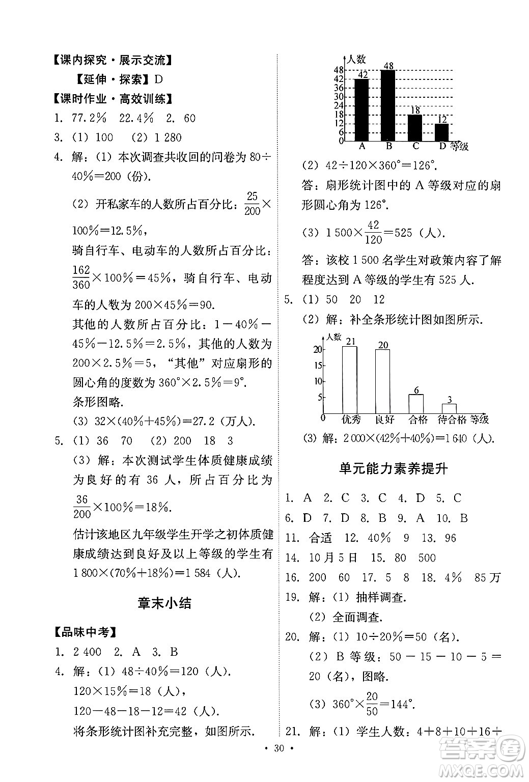 人民教育出版社2024年春能力培養(yǎng)與測(cè)試七年級(jí)數(shù)學(xué)下冊(cè)人教版新疆專(zhuān)版答案