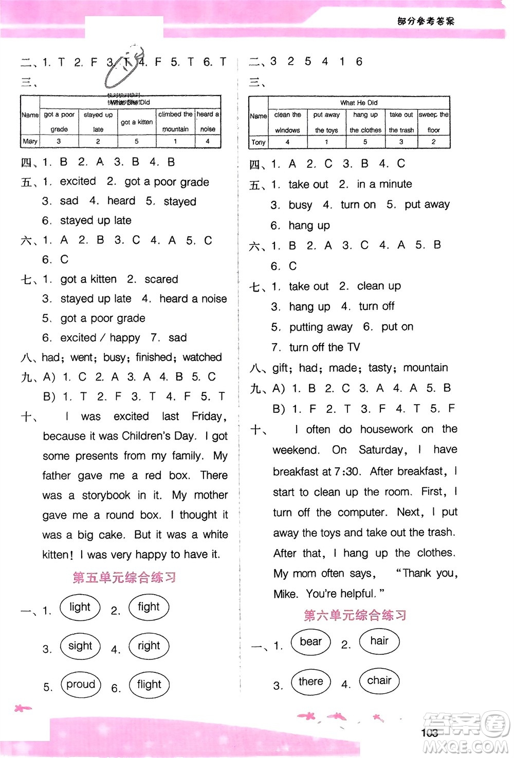 廣西師范大學(xué)出版社2024年春自主與互動(dòng)學(xué)習(xí)新課程學(xué)習(xí)輔導(dǎo)六年級(jí)英語下冊(cè)粵人版參考答案