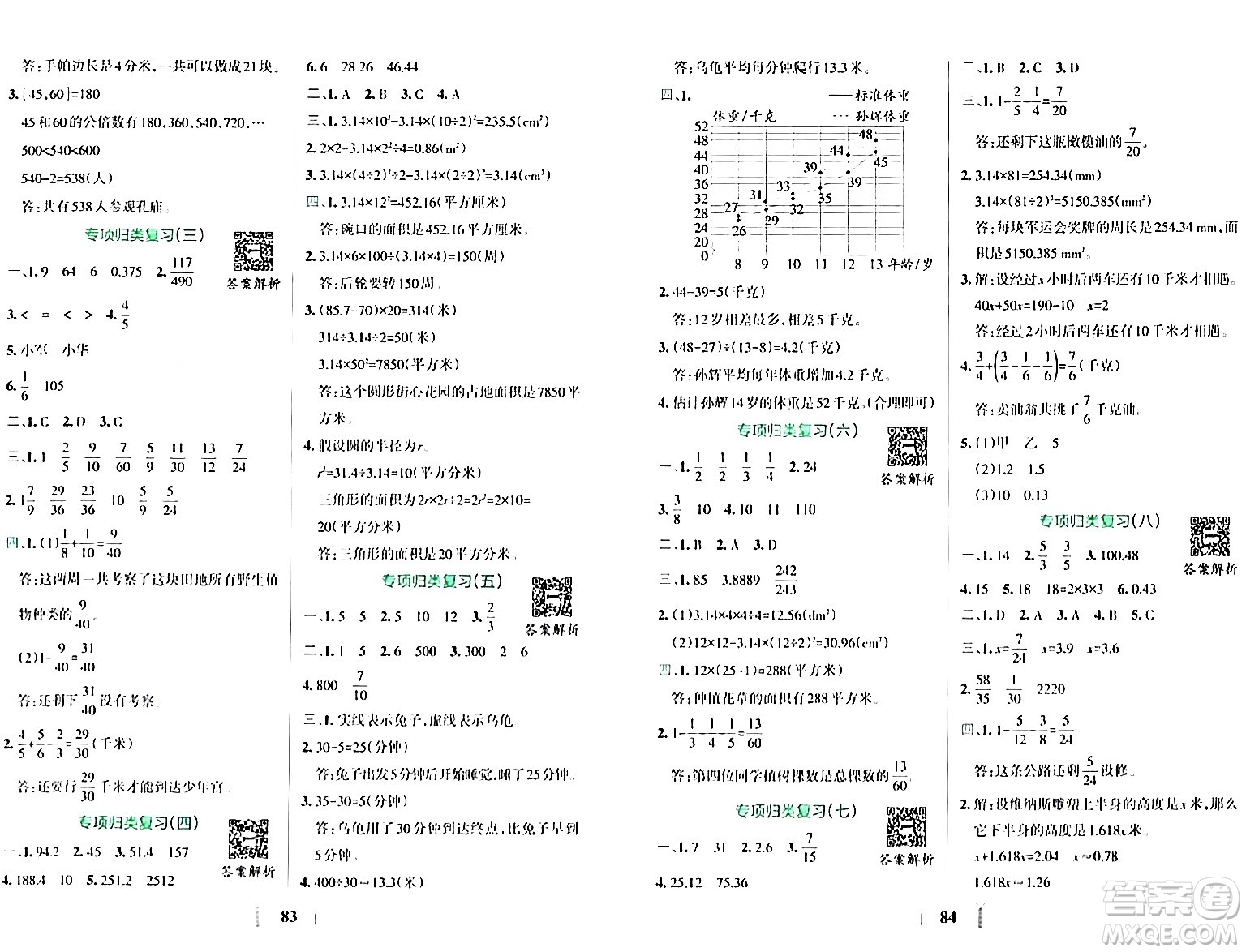 陜西師范大學(xué)出版總社有限公司2024年春小學(xué)學(xué)霸沖A卷五年級數(shù)學(xué)下冊蘇教版答案