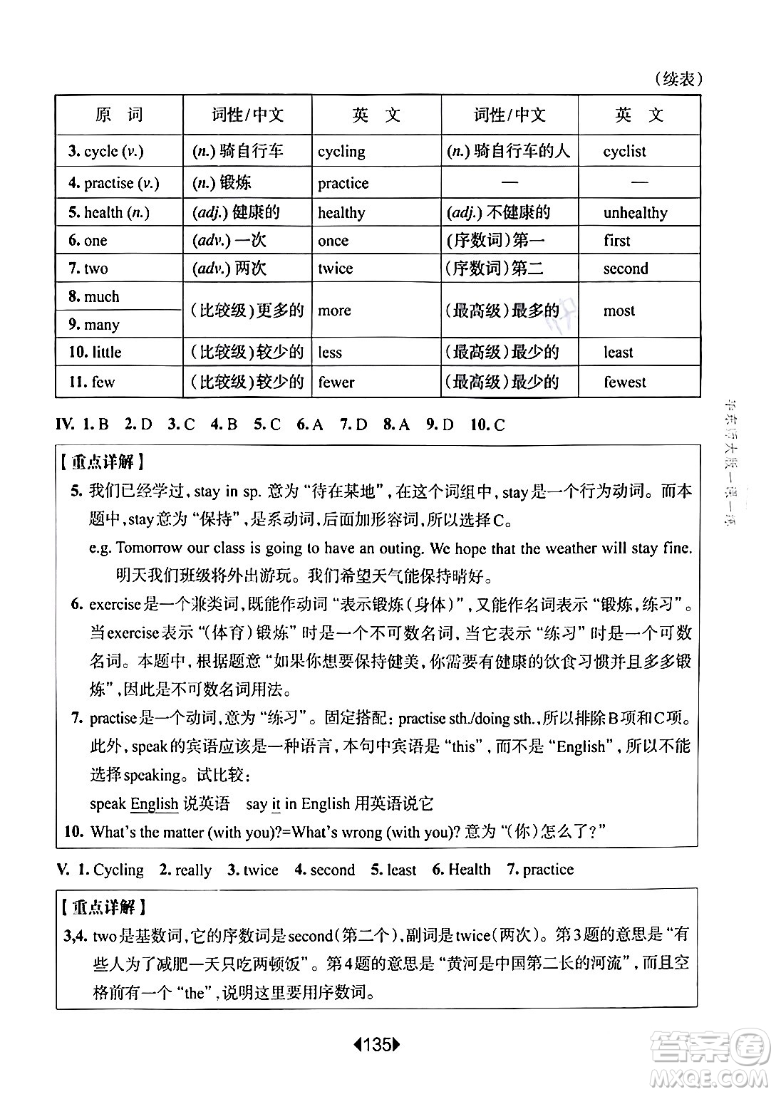 華東師范大學(xué)出版社2024年春華東師大版一課一練六年級英語下冊牛津版增強版上海專版答案