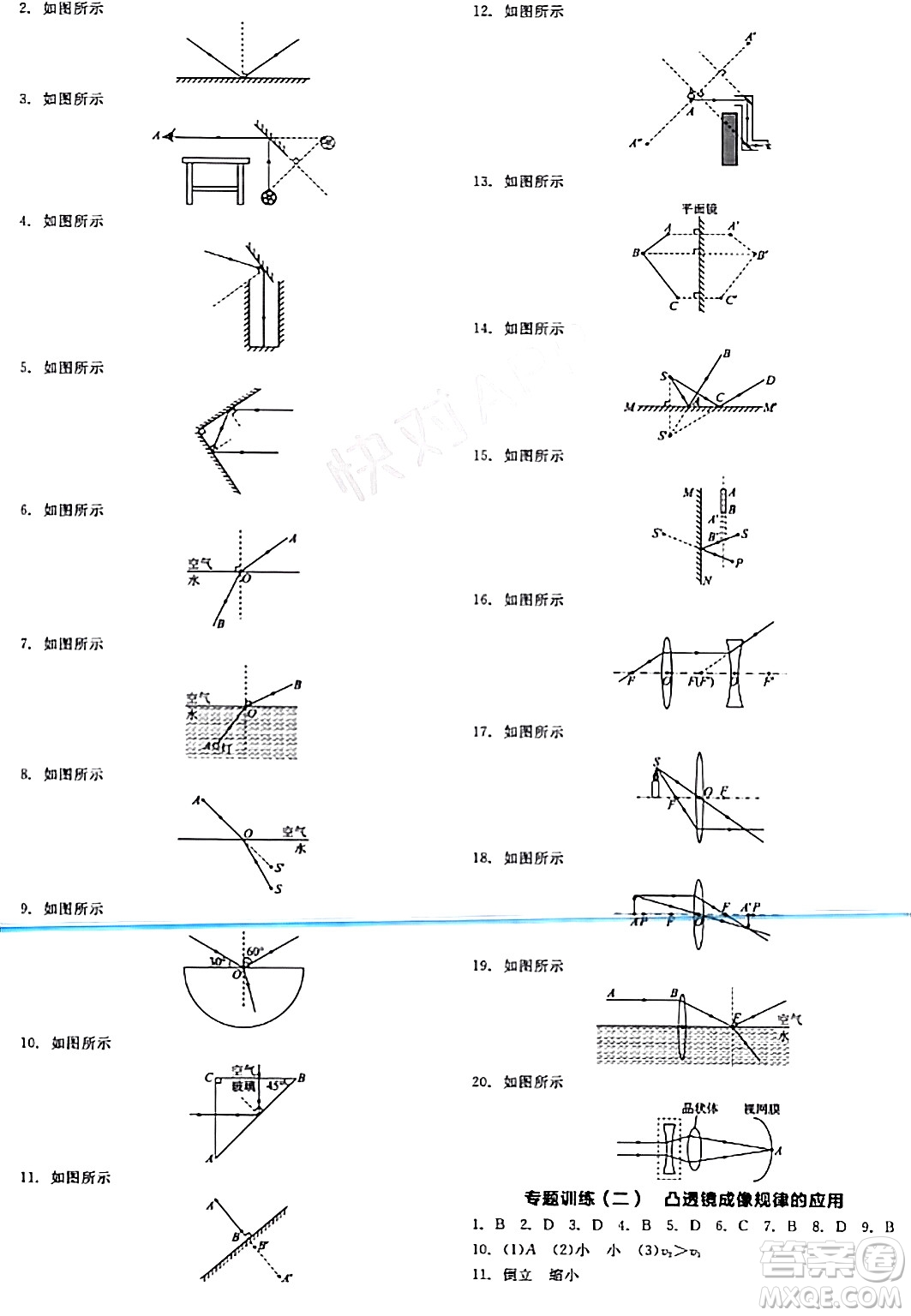 陽(yáng)光出版社2024年春全品作業(yè)本七年級(jí)科學(xué)下冊(cè)浙教版浙江專版答案