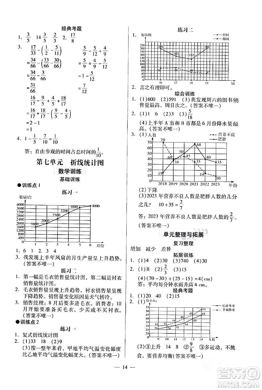 廣州出版社2024年春小學(xué)數(shù)學(xué)目標(biāo)實(shí)施手冊(cè)五年級(jí)數(shù)學(xué)下冊(cè)廣州專(zhuān)版答案