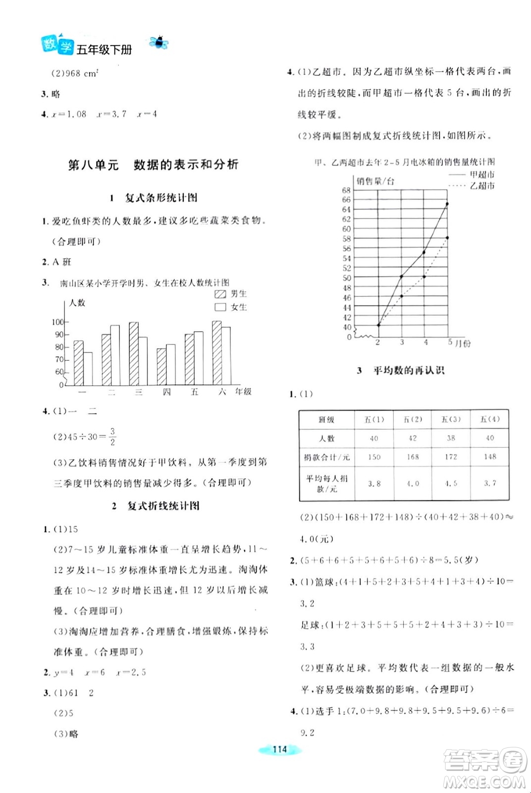 北京師范大學(xué)出版社2024年春課堂精練五年級數(shù)學(xué)下冊北師大版答案