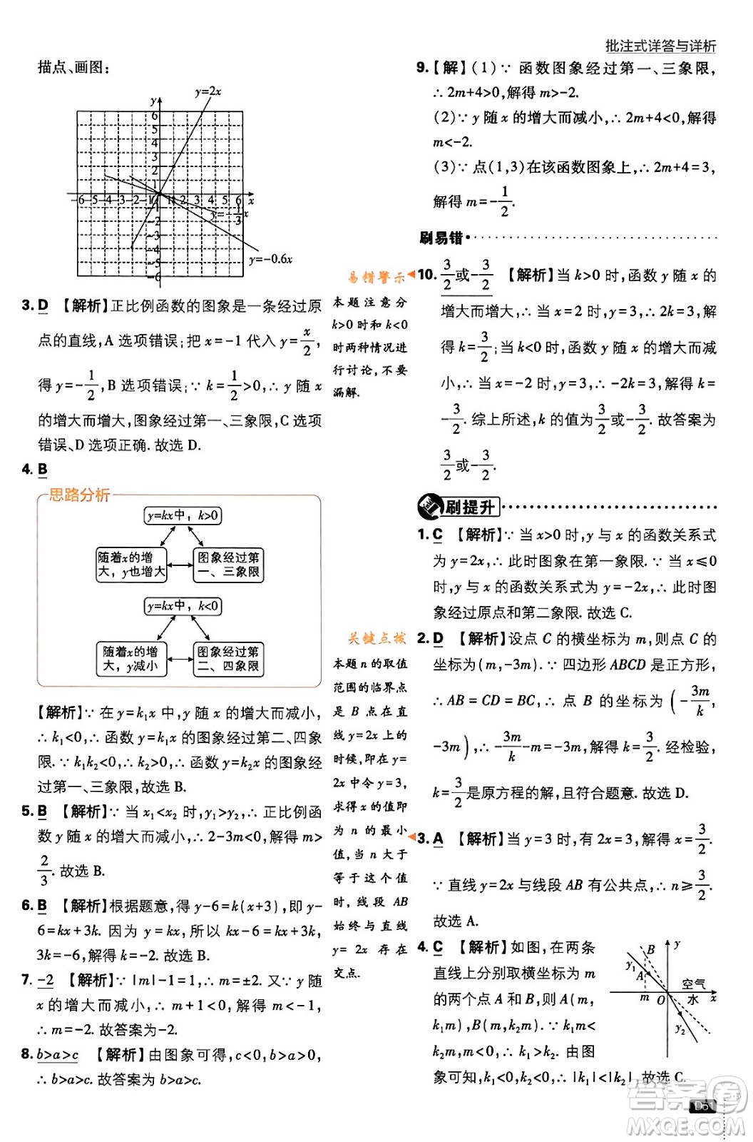 開(kāi)明出版社2024年春初中必刷題八年級(jí)數(shù)學(xué)下冊(cè)人教版答案