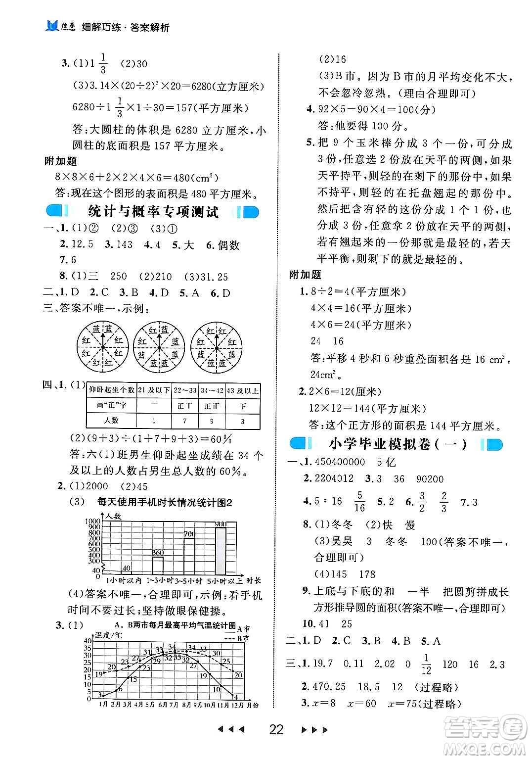 延邊大學(xué)出版社2024年春細(xì)解巧練六年級數(shù)學(xué)下冊北師大版答案