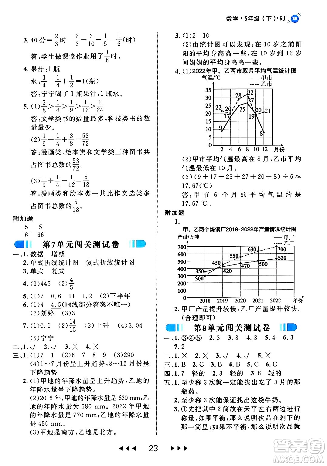 延邊大學(xué)出版社2024年春細(xì)解巧練五年級(jí)數(shù)學(xué)下冊(cè)人教版答案