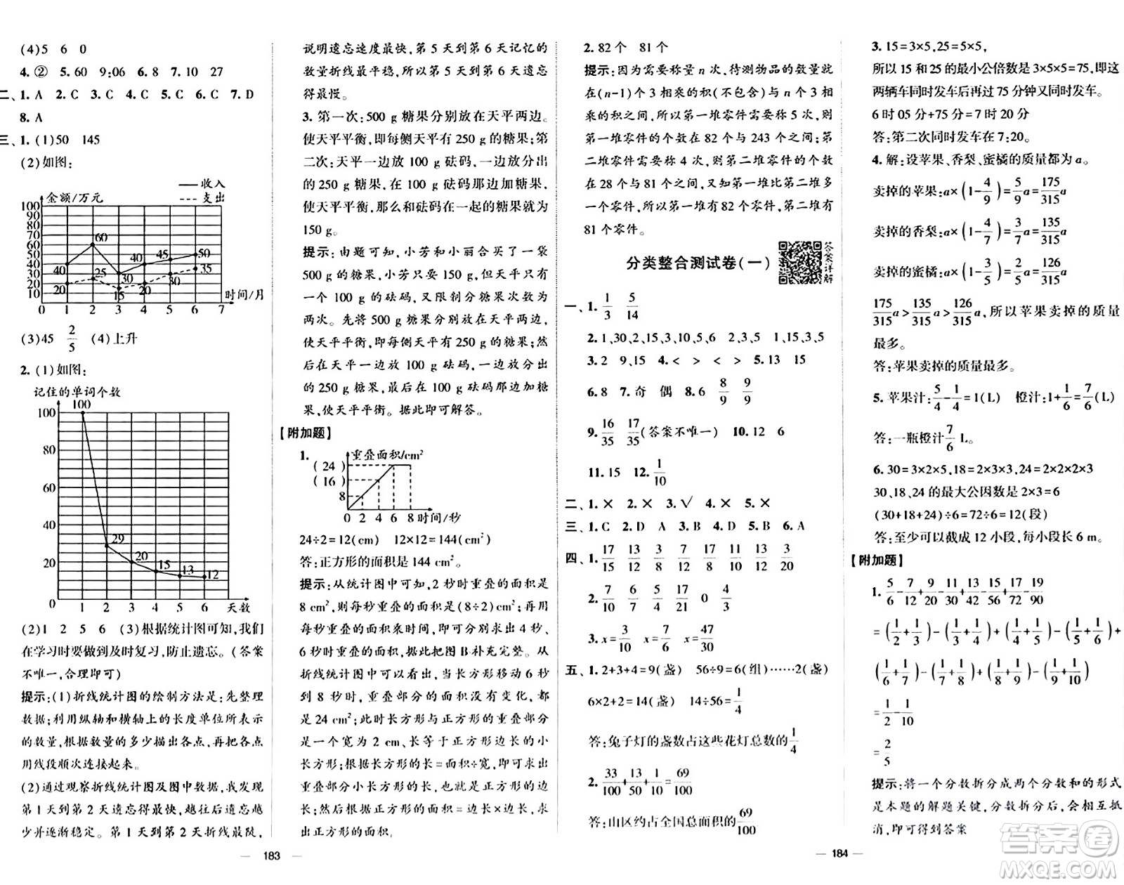 寧夏人民教育出版社2024年春學霸提優(yōu)大試卷五年級數(shù)學下冊人教版答案